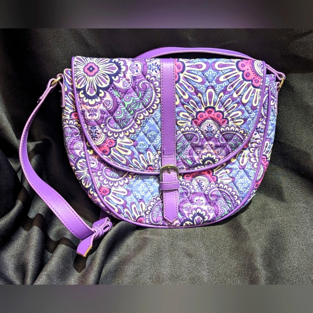 Vera Bradley slim saddle bag crossbody